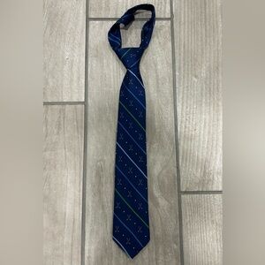 Men's Golf Navy Blue Patterned Tie